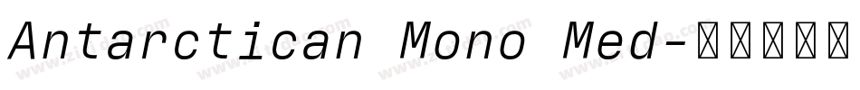 Antarctican Mono Med字体转换